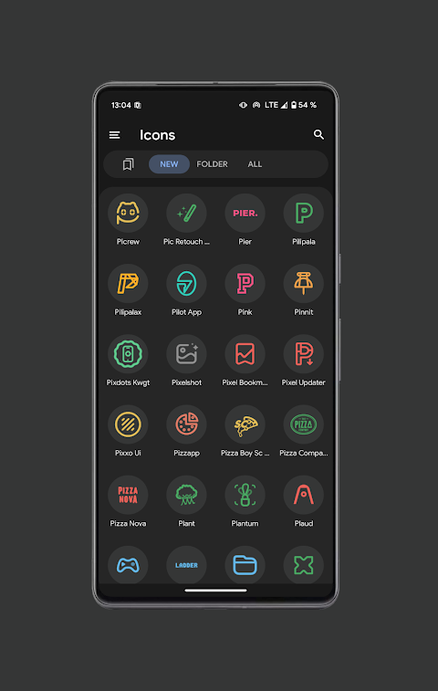 Pix Material Dark Icon Pack screenshot