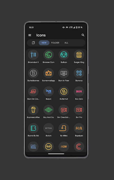 Pix Material Dark Icon Pack screenshot