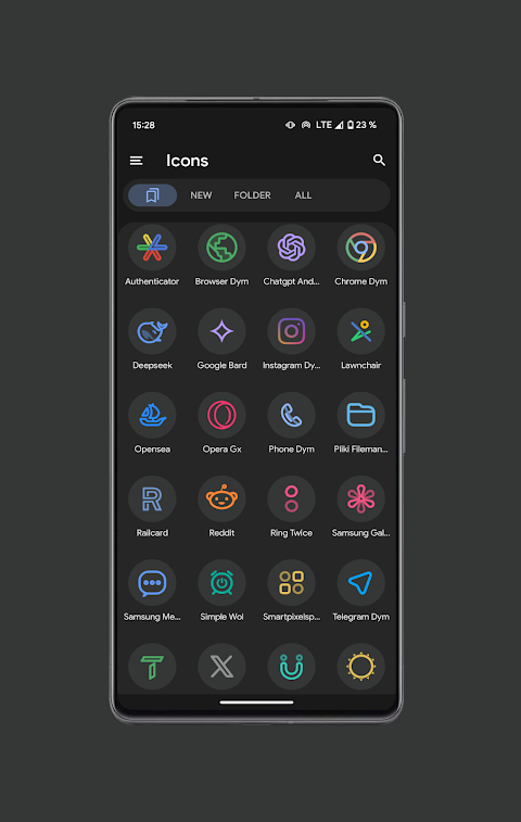 Pix Material Dark Icon Pack screenshot