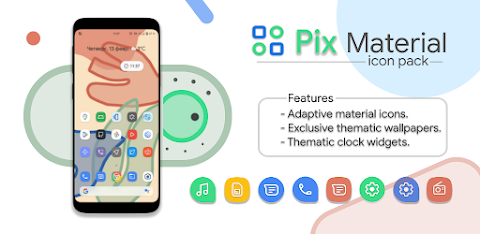 Pix Material Icon Pack screenshot