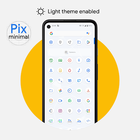 Pix-Minimal Black/White Icons screenshot