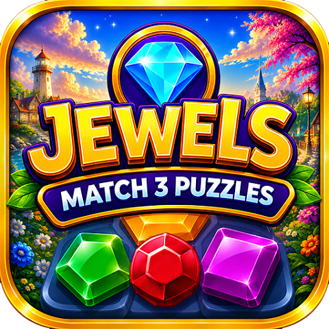 Jewels Match 3 Puzzle: Offline screenshot
