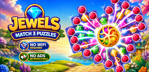 Jewels Match 3 Puzzle: Offline screenshot