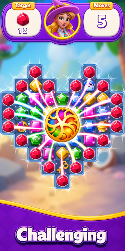 Jewels Match 3 Puzzle: Offline screenshot