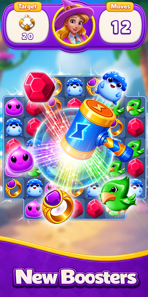 Jewels Match 3 Puzzle: Offline screenshot