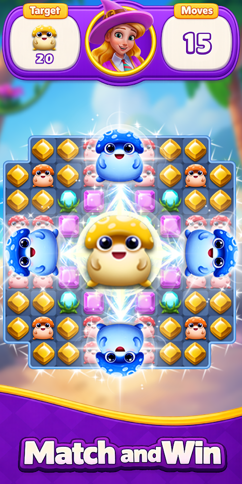 Jewels Match 3 Puzzle: Offline screenshot