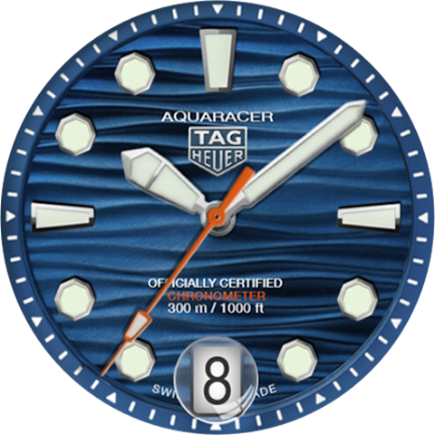 TAG Heuer Aquaracer Watch Face screenshot