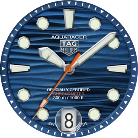 TAG Heuer Aquaracer Watch Face screenshot