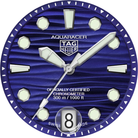 TAG Heuer Aquaracer Watch Face screenshot