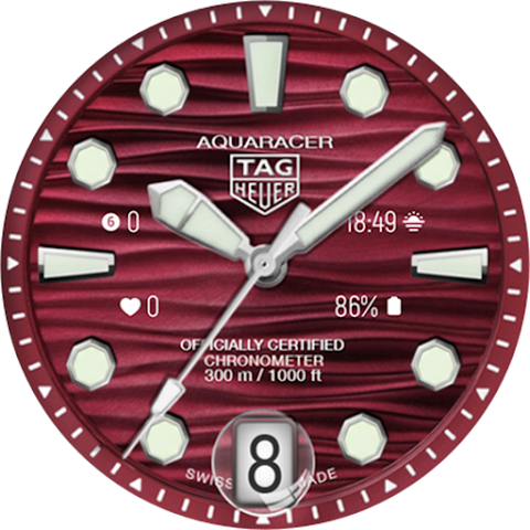 TAG Heuer Aquaracer Watch Face screenshot