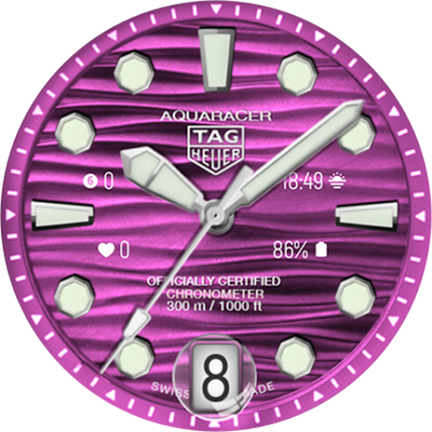 TAG Heuer Aquaracer Watch Face screenshot