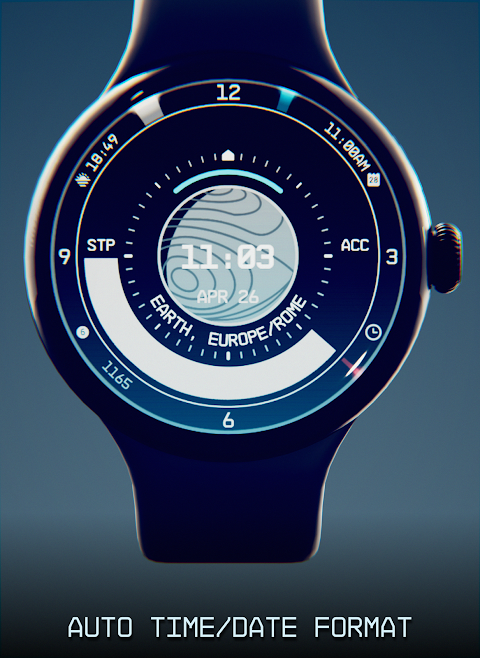 Planet in stars Watch Face screenshot