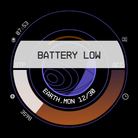 Planet in stars Watch Face screenshot