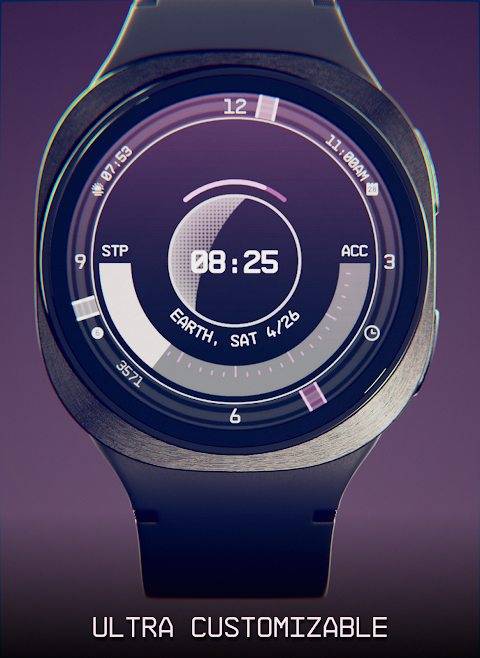 Planet in stars Watch Face screenshot