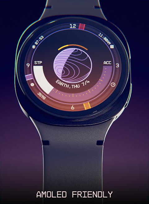 Planet in stars Watch Face screenshot