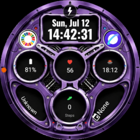 A112 KHIM Mecha Watch Face screenshot