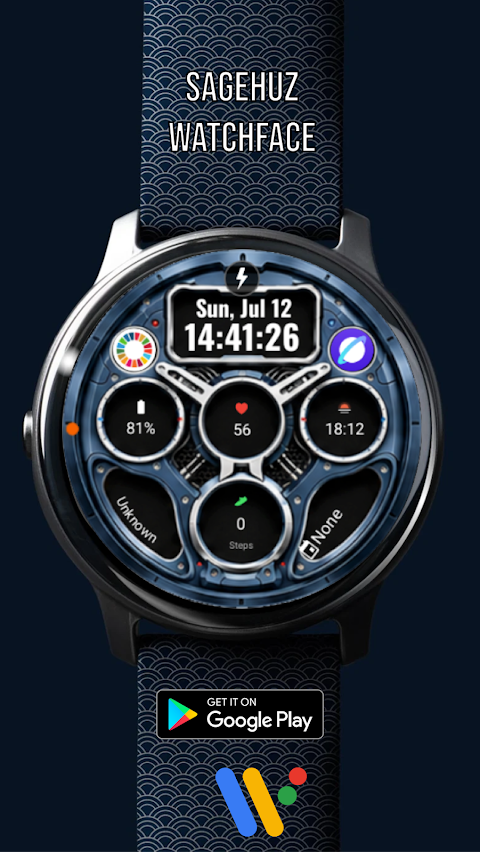A112 KHIM Mecha Watch Face screenshot