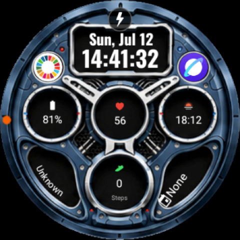A112 KHIM Mecha Watch Face screenshot