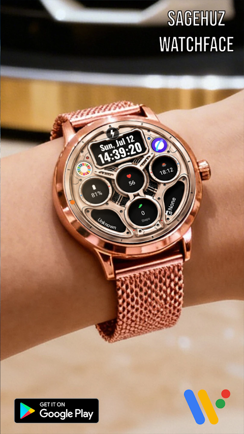 A112 KHIM Mecha Watch Face screenshot