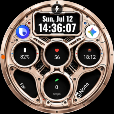 A112 KHIM Mecha Watch Face screenshot