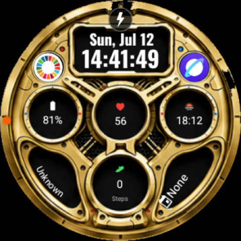 A112 KHIM Mecha Watch Face screenshot