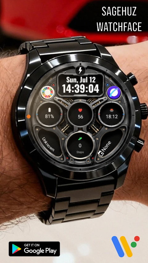 A112 KHIM Mecha Watch Face screenshot