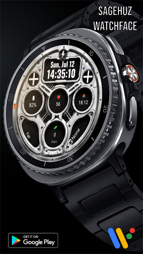 A112 KHIM Mecha Watch Face screenshot