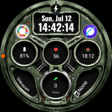 A112 KHIM Mecha Watch Face screenshot