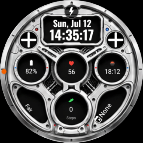 A112 KHIM Mecha Watch Face screenshot