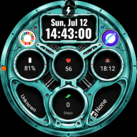 A112 KHIM Mecha Watch Face screenshot