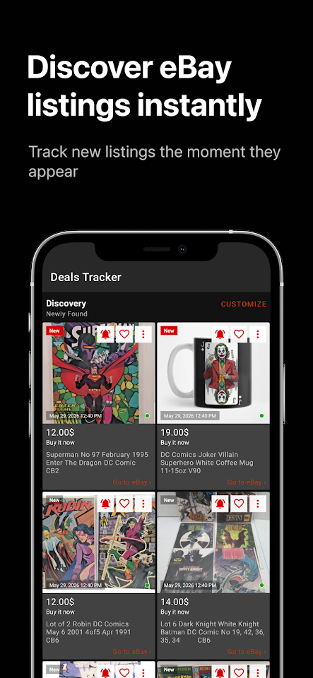 Deals Tracker PRO: eBay Alerts screenshot