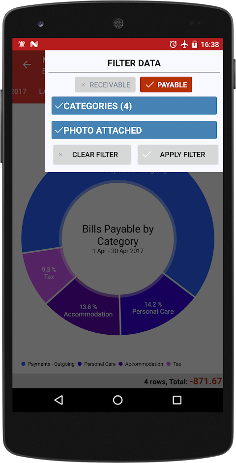 Bills Reminder & Organizer PRO screenshot