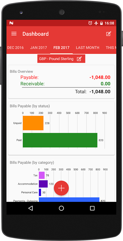 Bills Reminder & Organizer PRO screenshot