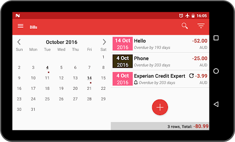 Bills Reminder & Organizer PRO screenshot