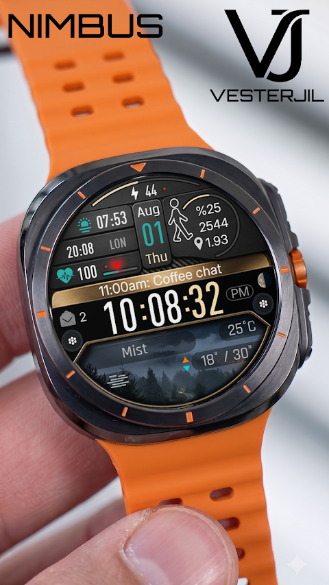 VJ-NIMBUS DİGİTAL WATCH FACE screenshot