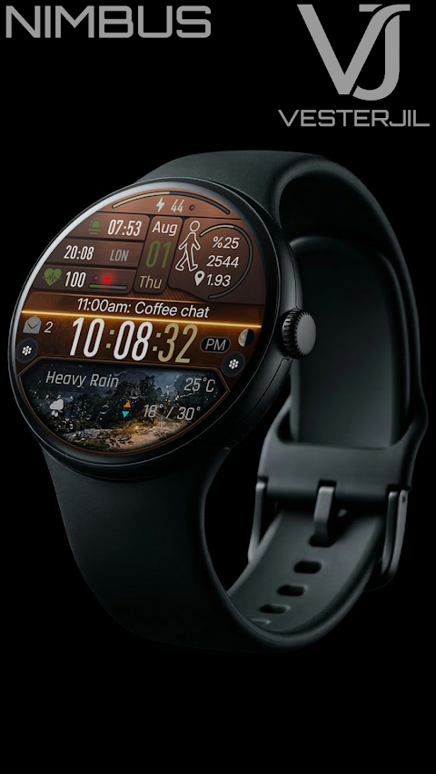 VJ-NIMBUS DİGİTAL WATCH FACE screenshot
