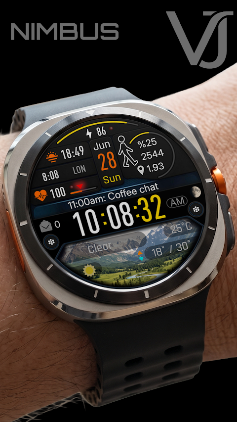 VJ-NIMBUS DİGİTAL WATCH FACE screenshot