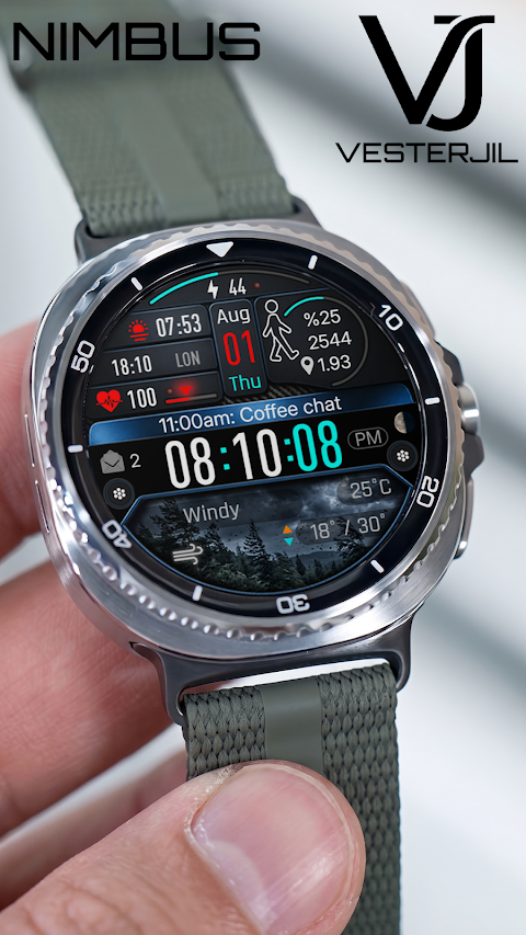 VJ-NIMBUS DİGİTAL WATCH FACE screenshot