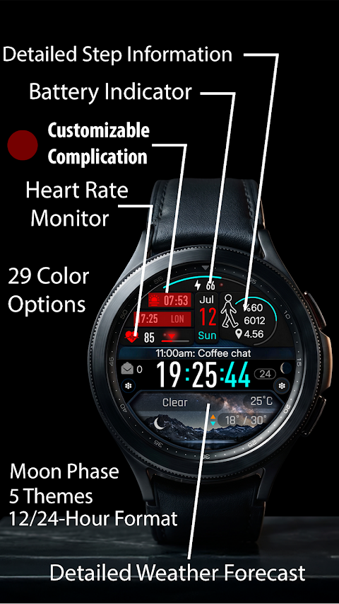 VJ-NIMBUS DİGİTAL WATCH FACE screenshot