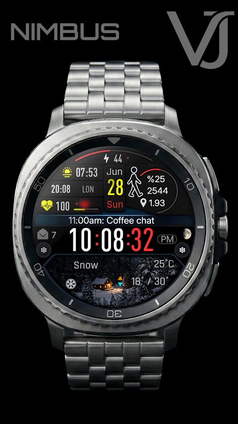 VJ-NIMBUS DİGİTAL WATCH FACE screenshot