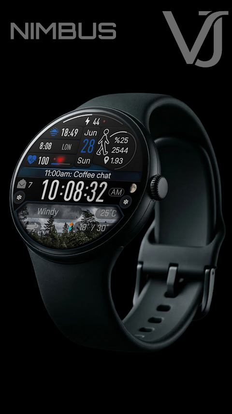 VJ-NIMBUS DİGİTAL WATCH FACE screenshot
