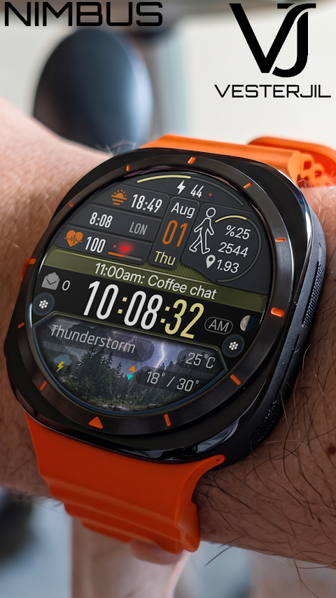 VJ-NIMBUS DİGİTAL WATCH FACE screenshot