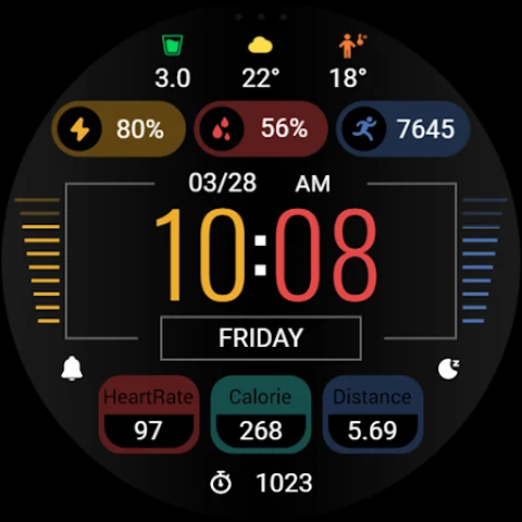 ZKin Watch Black Color Data screenshot