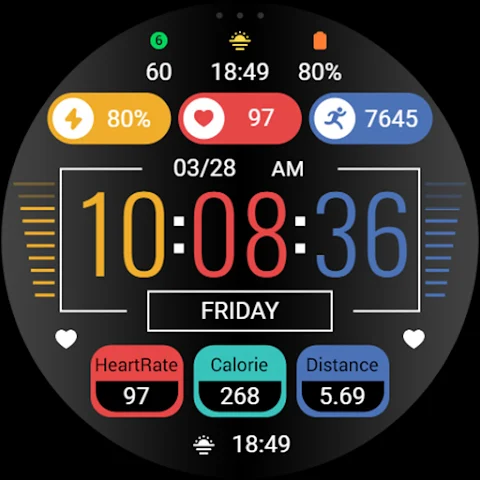 ZKin Watch Black Color Data screenshot