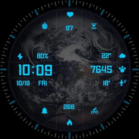 ZKin Watch Blue Series Planet screenshot
