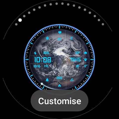 ZKin Watch Blue Series Planet screenshot