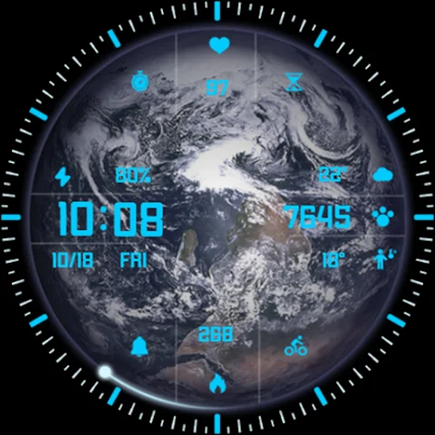 ZKin Watch Blue Series Planet screenshot
