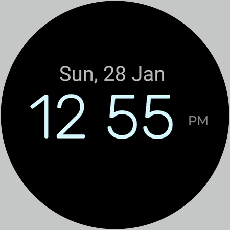 Watch Face Digital EasyRead D1 screenshot