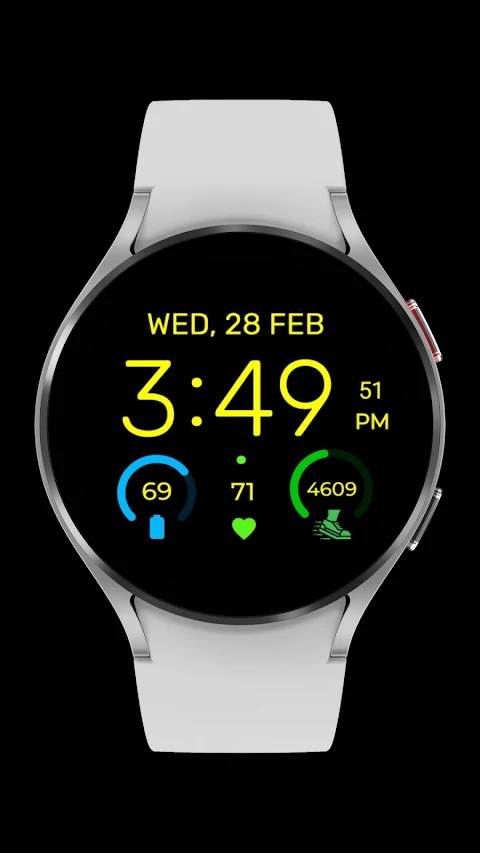 Watch Face Digital EasyRead D1 screenshot