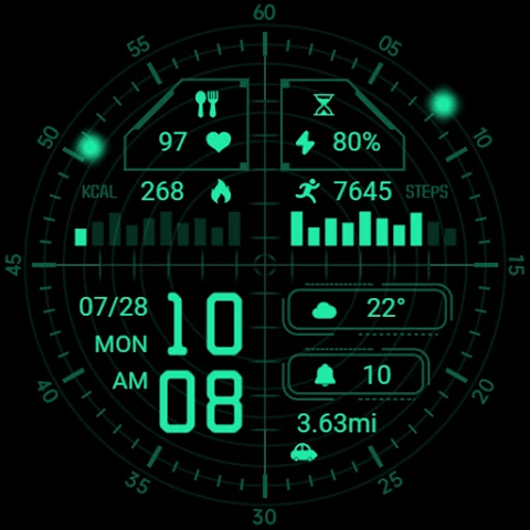 Radar Mint Green Hybrid Watch screenshot